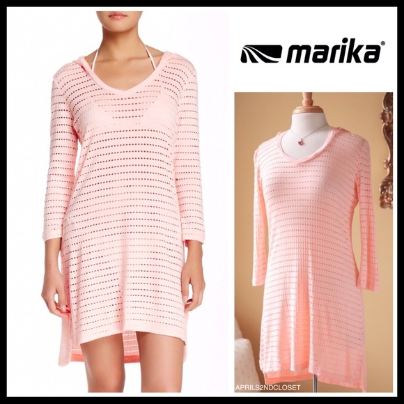 Marika Other - MARIKA SWIMSUIT COVERUP HOODIE TUNIC DRESS A3C